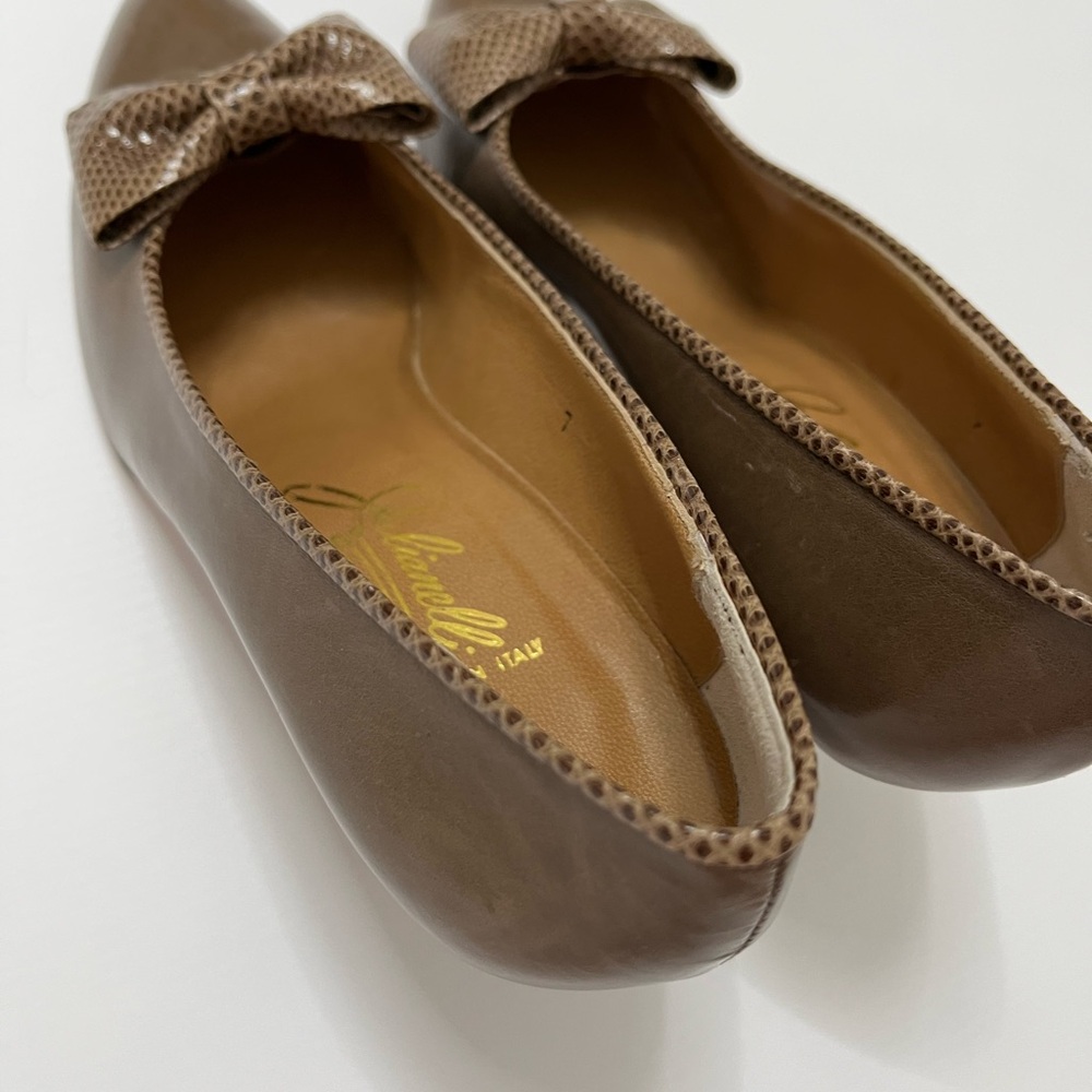 Julianelli Brown Leather Heels Womens Size 7  Vintage 50’s 60’s Made In Italy - Picture 9 of 10